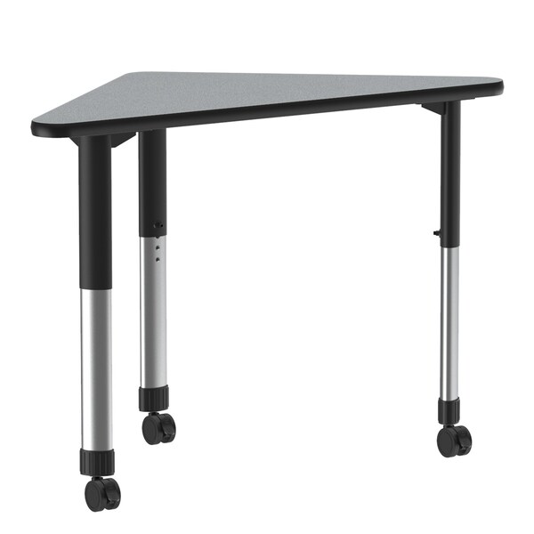 HPL Collaborative Desk - Casters - Wing